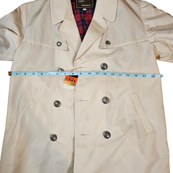 Teijin Juniors Trench Coat, Cream, Size 12 - Picture 11 of 14